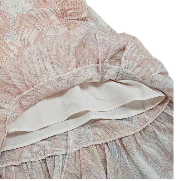 NWT Ted Baker Romper Womens Size 6 Ted Baker Size 2 Irvete Printed Ruffled Boho - Picture 7 of 15